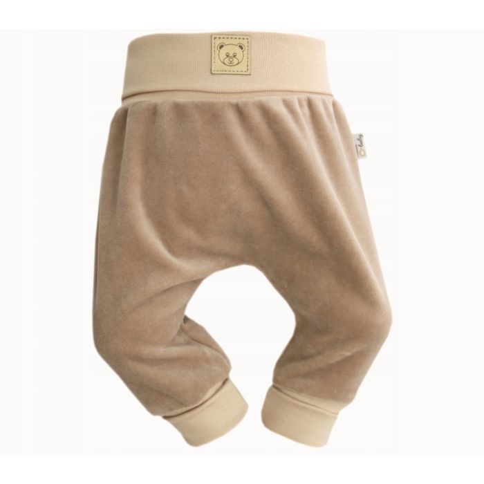 Bērnu bikses velura "BEAR BEIGE"