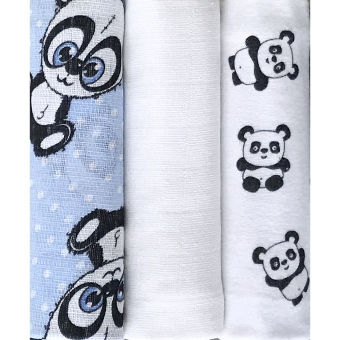 Autiņu komplekts 3 daļas "Panda boy" 