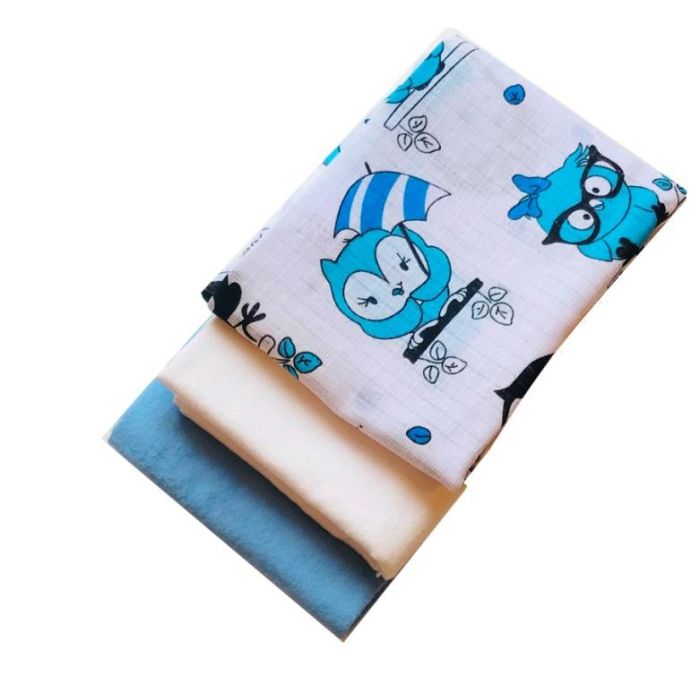 Autiņu komplekts 3 daļas "Wisdom" zils