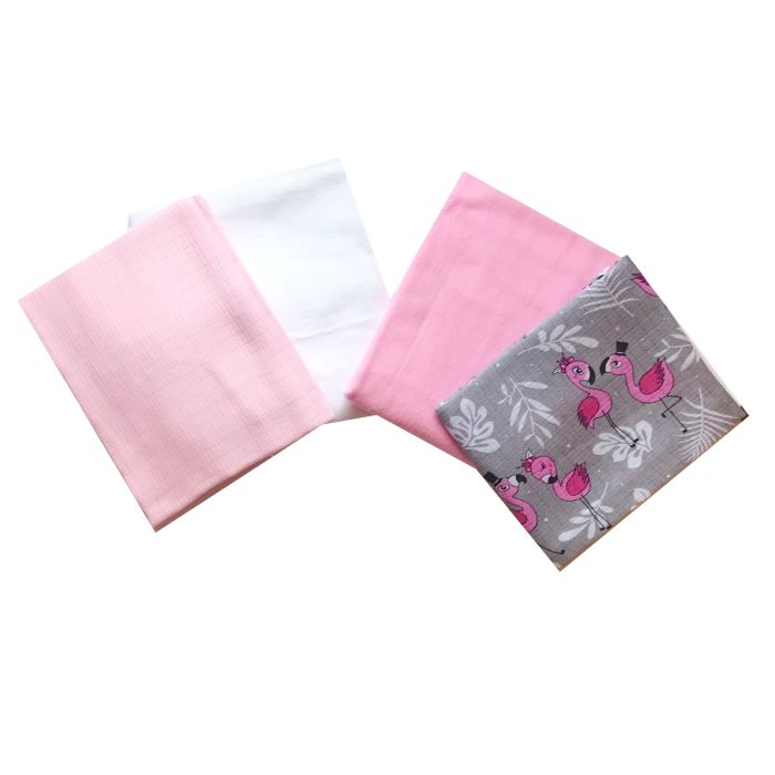 Autiņu komplekts 4 daļas "Flamingo"