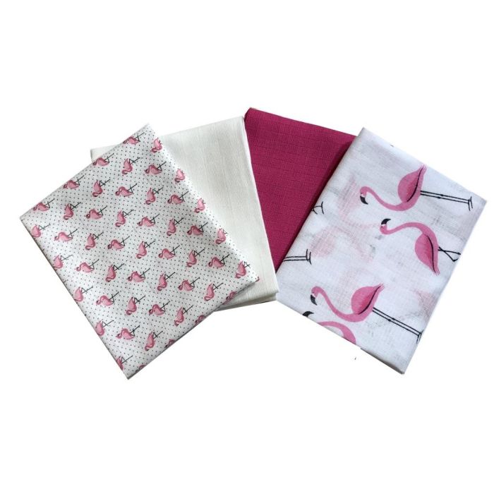 Autiņu komplekts 4 daļas "Lovely Flamingo"
