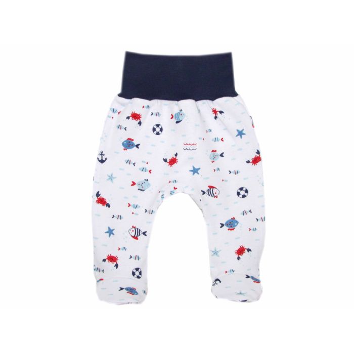 Zīdaiņu bikses "Crabs navy " , ar kājām 