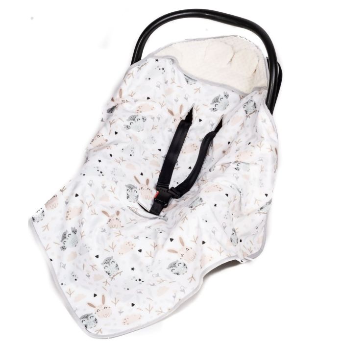  Sedziņa / konverts autokrēsliņām "Owly" 80x80 cm