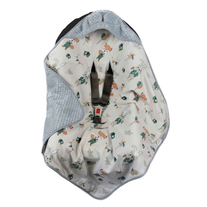 Autokrēsliņa guļammaiss "Sugarland" 80x80 cm pelēks