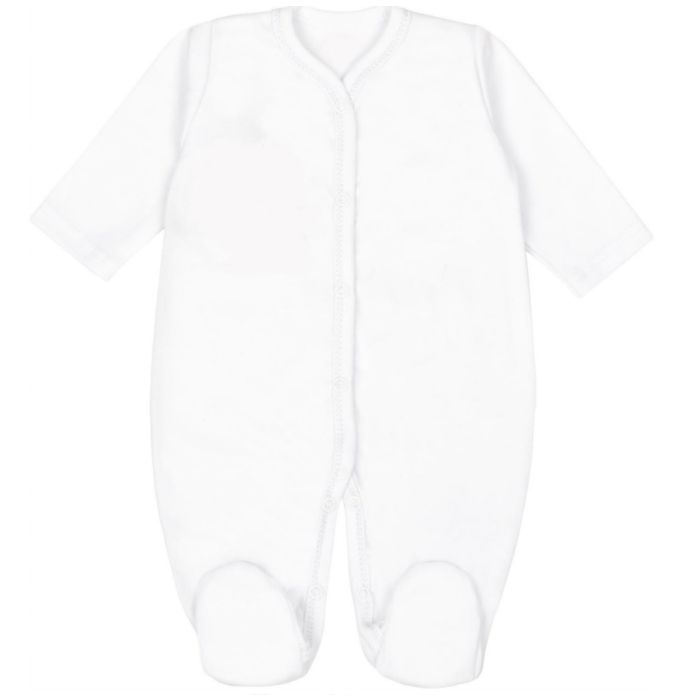 Zīdaiņu kokvilnas rāpulītis ar piedurknēm "Blank" 