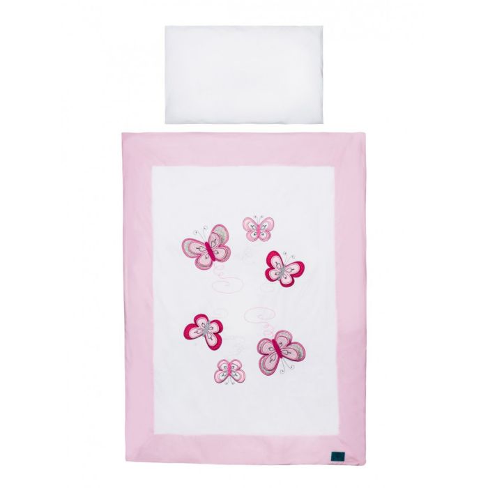 Bērnu gultas veļa ar apmales "Butterfly"