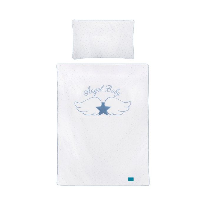 Bērnu gultas veļa ar apmales "Wings" 