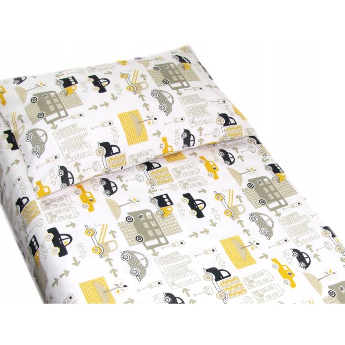 Bērnu gultas veļa 135x100 "Cars" dzeltens