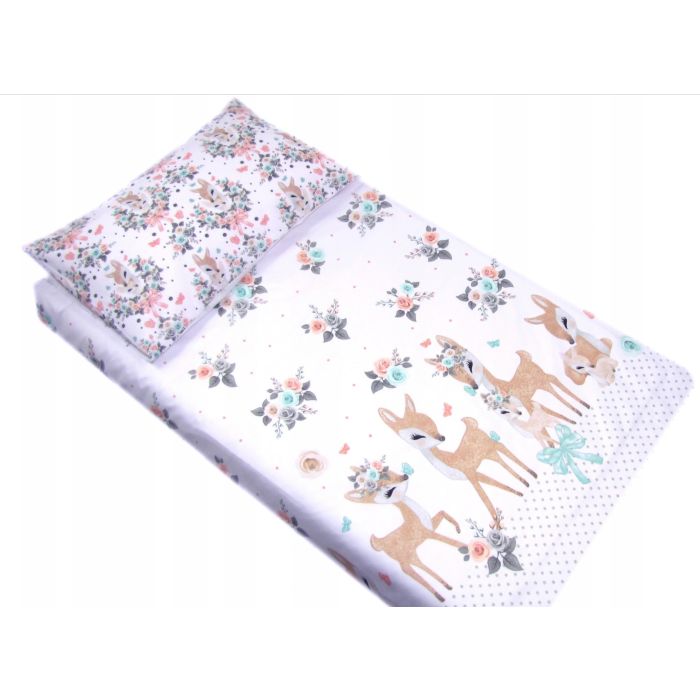 Bērnu gultas veļa 135x100 "Bembi" balts