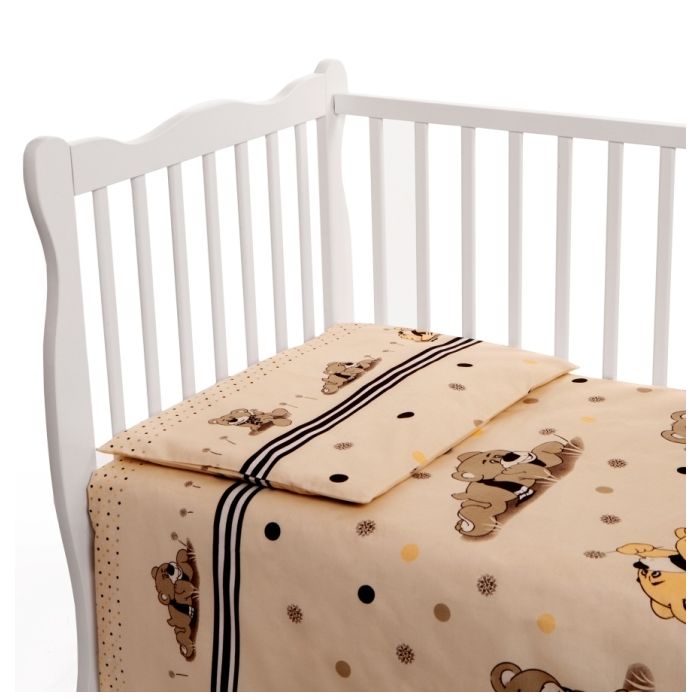 Bērnu gultas veļa 135x100 "Bears" 