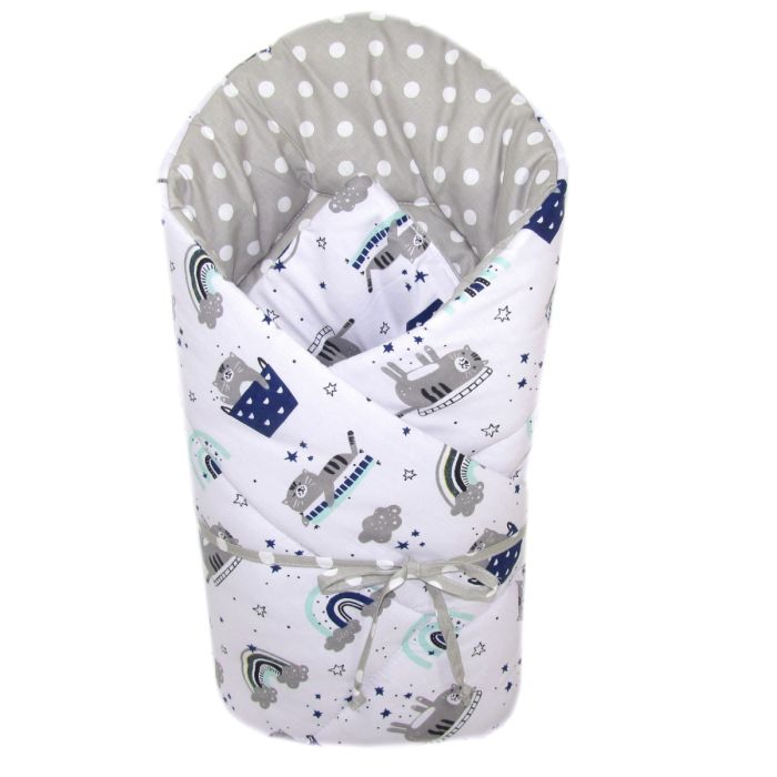 Konverts jaundzimušajiem  "Grey" ar zils