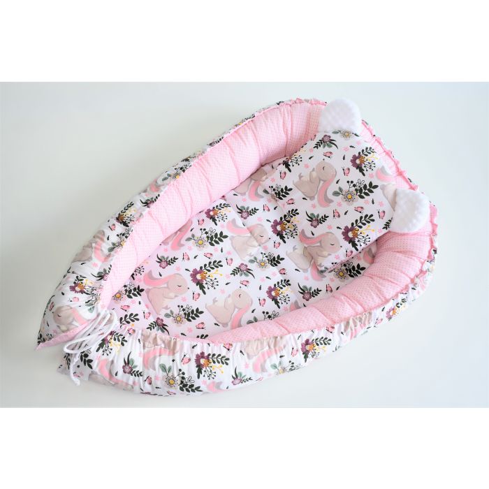  Ligzdiņa - kokons jaundzimušajiem "Rabbits and flowers" 