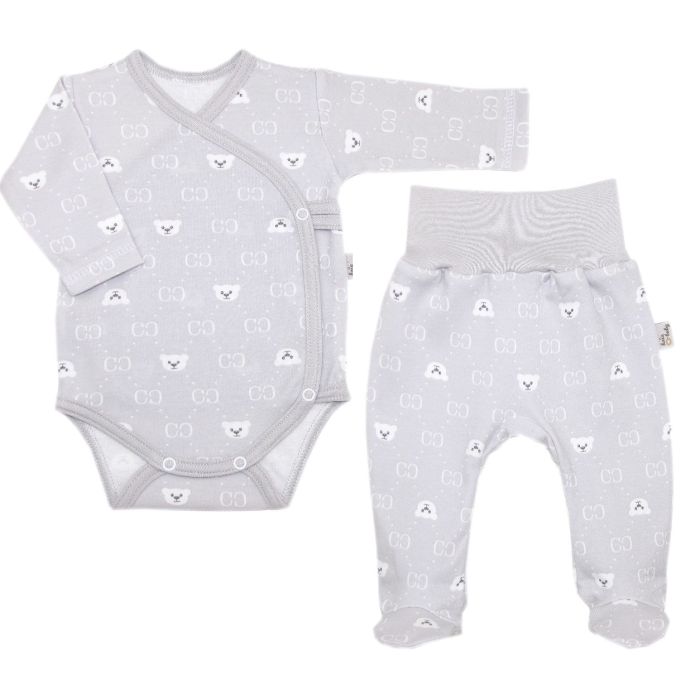 Bērnu komplektiņš no 2 daļam "Bear glamour grey" 