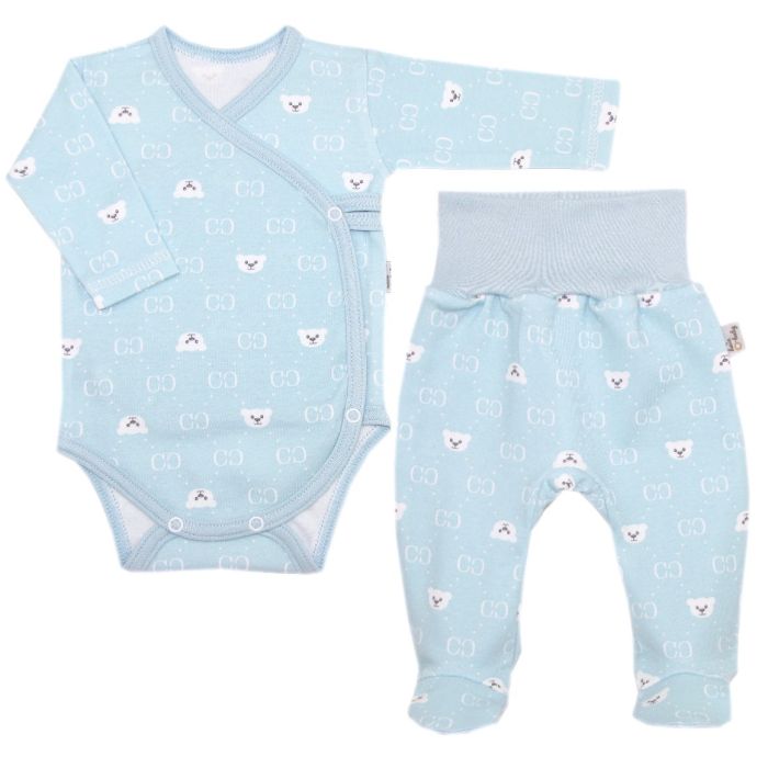 Bērnu komplektiņš no 2 daļam "Bear glamour mint" 