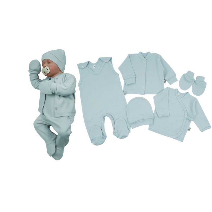 Bērnu komplektiņš no 5 daļam "Blank mint"