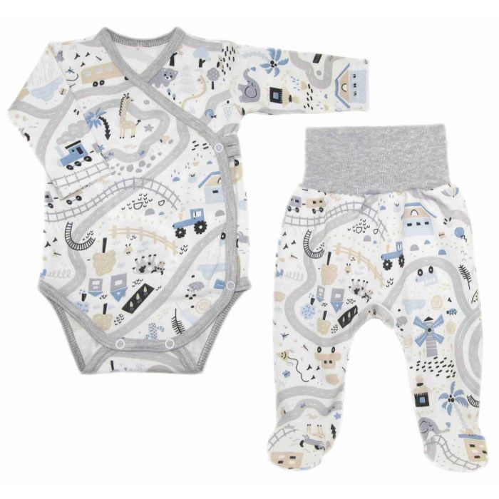 Bērnu komplektiņš no 2 daļam "Sunny days" pelēks