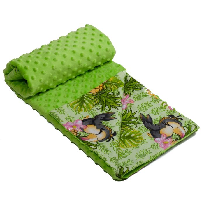 Bērnu pleds "Ananas" 100x75cm zaļa krāsa