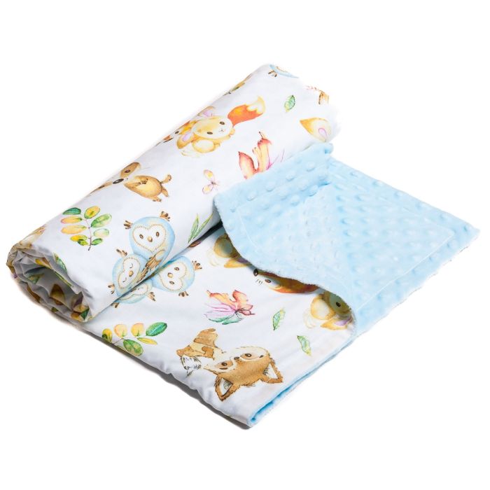 Bērnu pleds 100x75cm "Companions" zils 