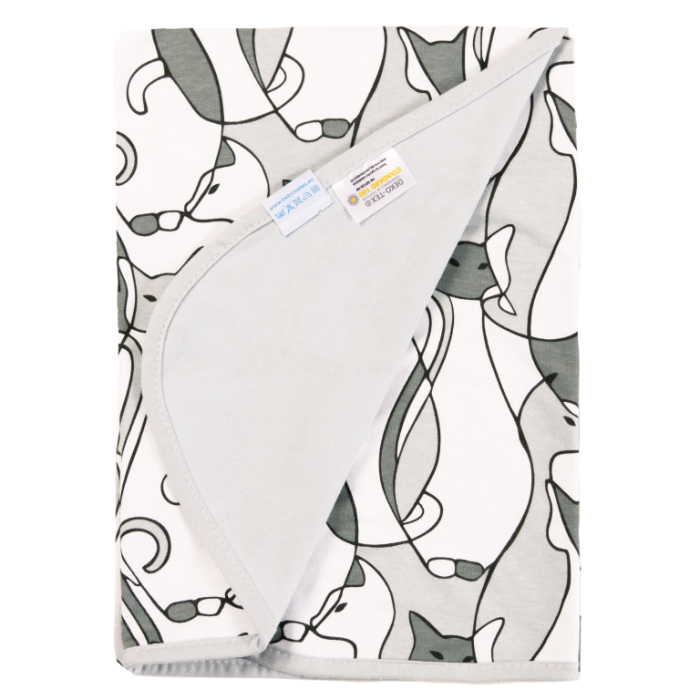 Kokvilnas bērnu sega "Big cats" 100x75cm 