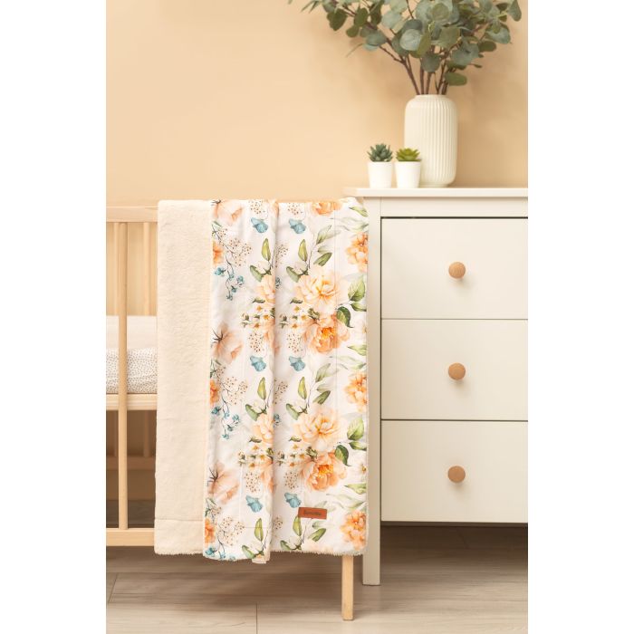 Bērnu pleds "SIlky" 100x80 cm with Peony