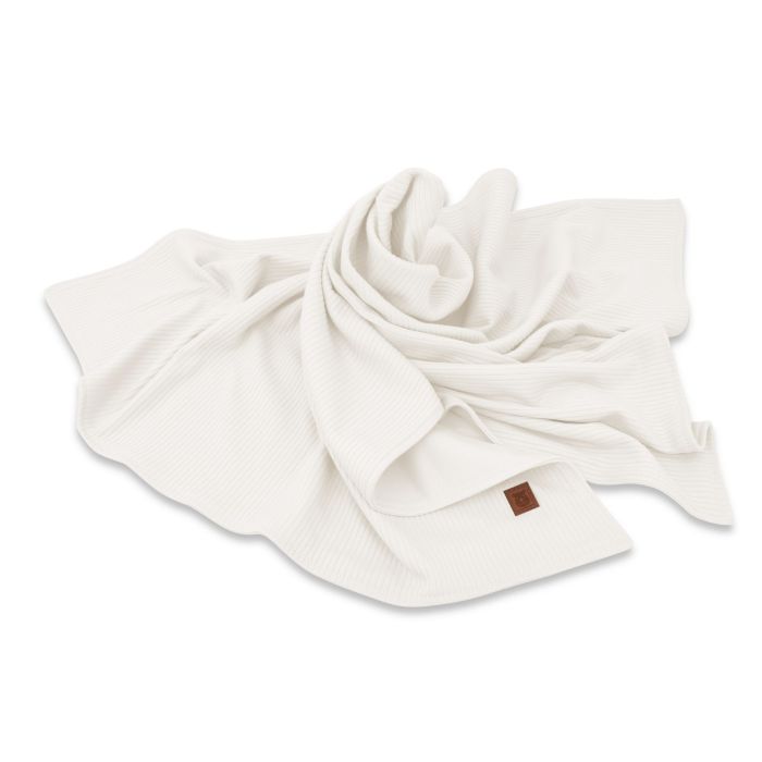 Kokvilnas bērnu sega "Interlock ecru" 100x75cm 