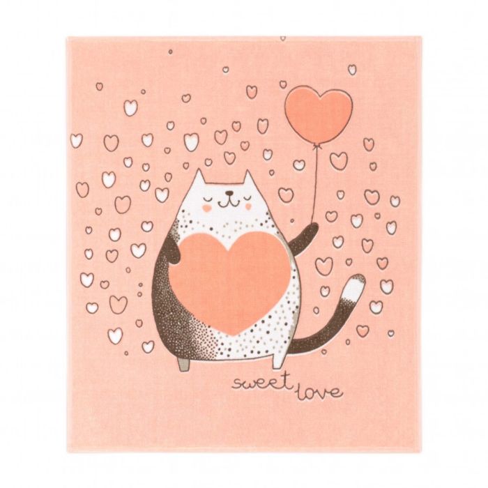 Bērnu kokvilnas velūra pleds  "CATS" 80x100 cm 