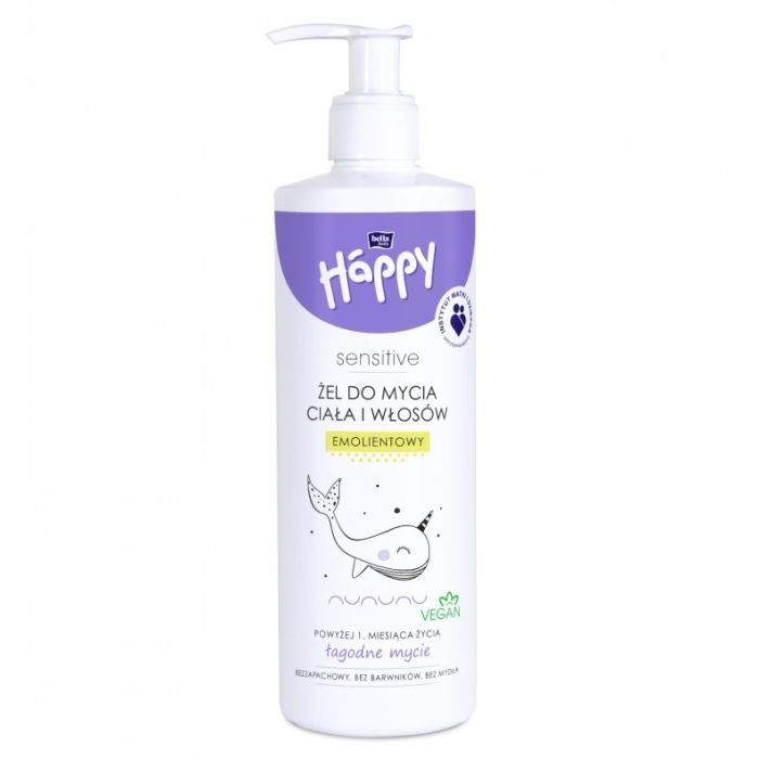 Bella happy mazgāšanas želeja zīdaiņiem un bērniem 2-in-1 with emollients 400ml