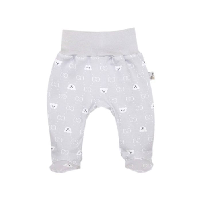 Zīdaiņu bikses "Bear glamour grey" ar kājām