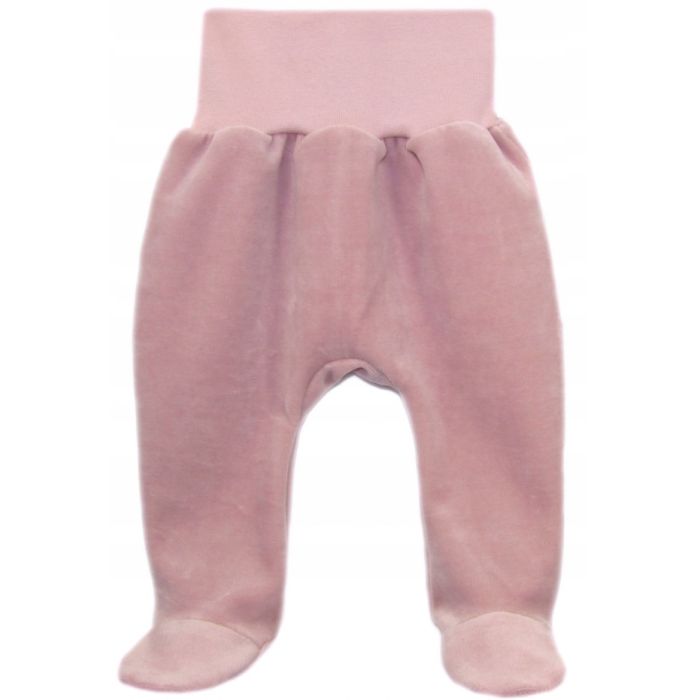 Bērnu bikses velura "Powder pink" 