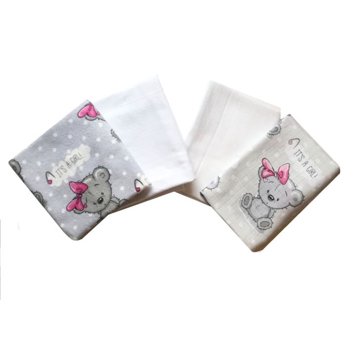 Autiņu komplekts 4 daļas "It's a girl"