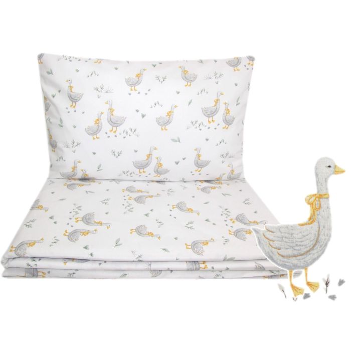  Gultas veļa komplekts šūpulim 80x70cm "Golden goose" dzeltens