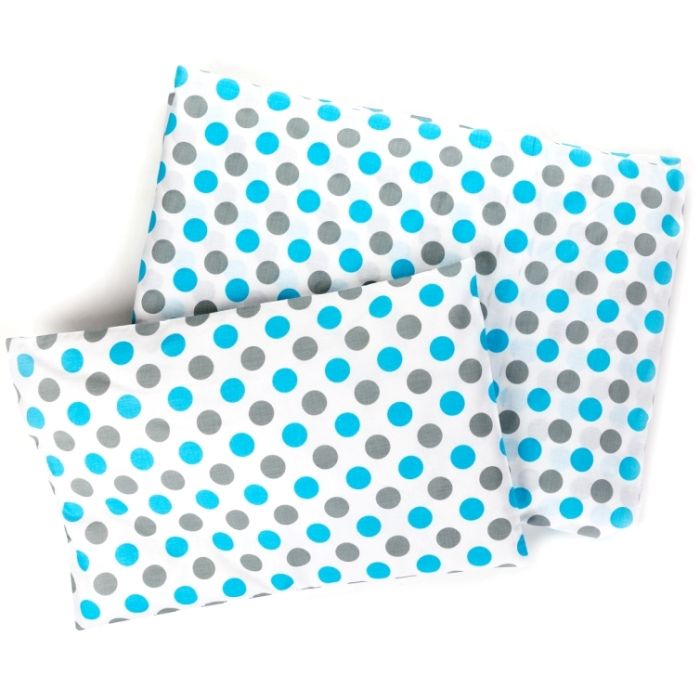 Bērnu gultas veļa šūpulim 80x70cm "Bubbles" zils