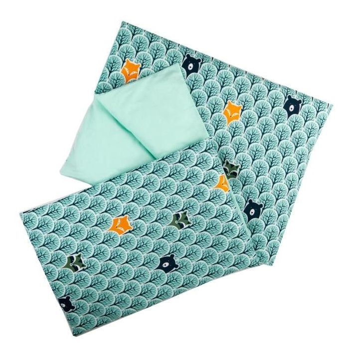 Bērnu gultas veļa šūpulim 80x70cm "Kuku" 