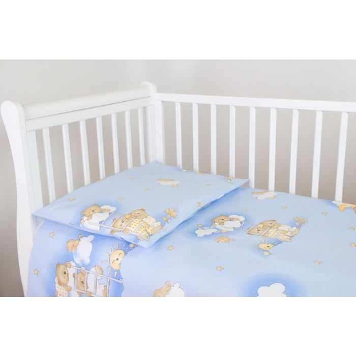 Pārvalku komplekts 135x100 "Mākonīši" zils