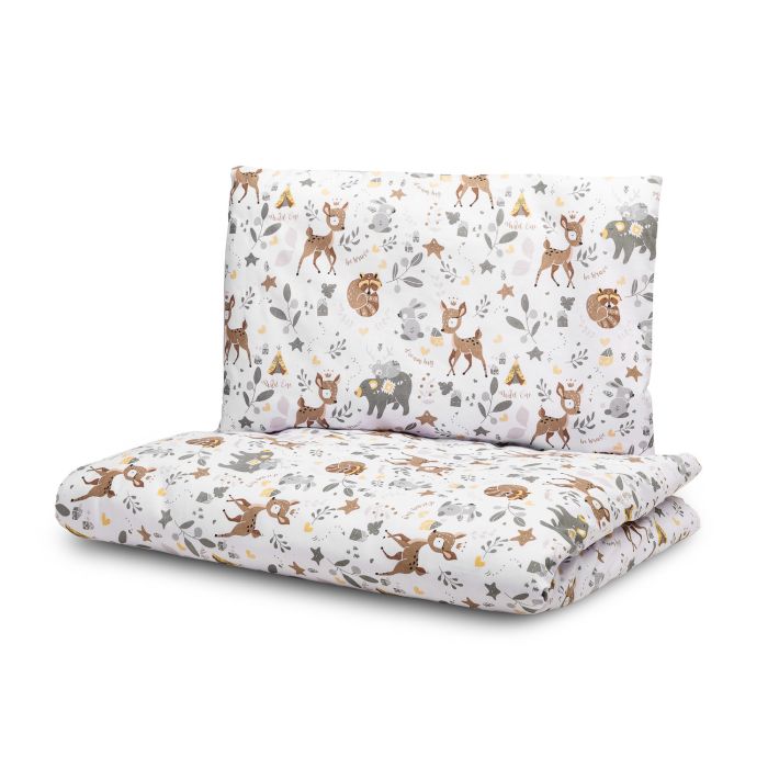 Bērnu gultas veļa 135x100 "Forest life"  