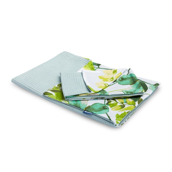 Bērnu gultas veļa 135x100 "Waffle in green" 