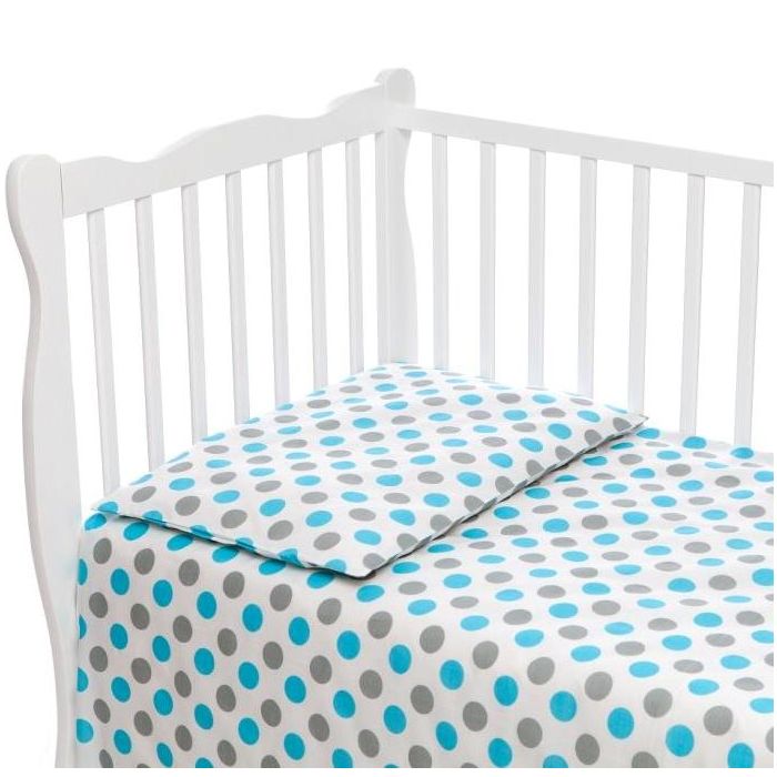 Bērnu gultas veļa 135x100 "Bubbles" zils