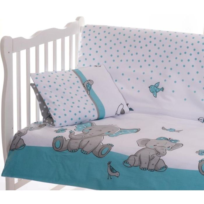 Bērnu gultas veļa 135x100 "Friends" zils