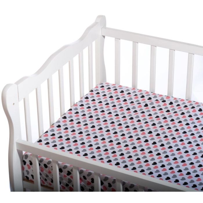 Bērnu palags ar gumiju "Love is"  120x60