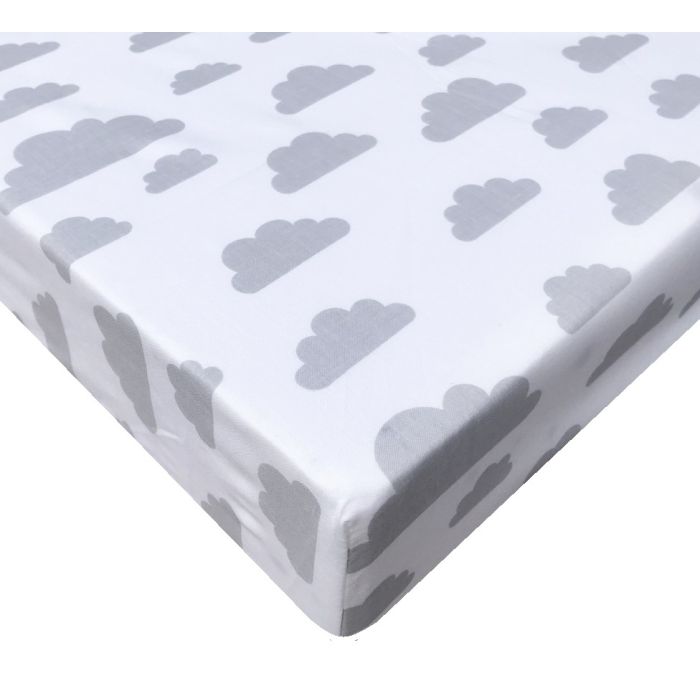 Bērnu palags ar gumiju "Clouds"  120x60