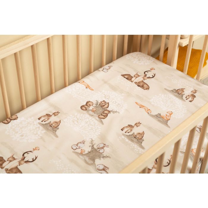 Bērnu palags ar gumiju  60x120 cm "Soul friends" 