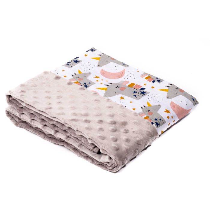 Bērnu pleds "Desert flame" 100x75cm pelēks