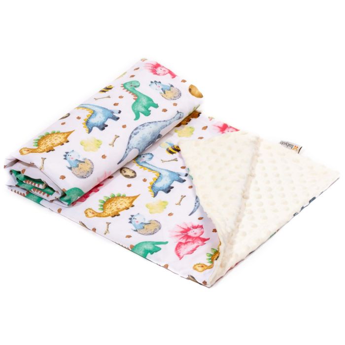 Bērnu pleds 100x75cm "Dino"  bēšs