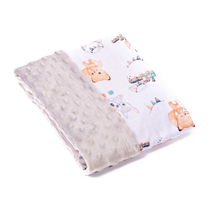 Bērnu pleds "Let's play" 100x75cm pelēks