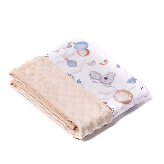 Bērnu pleds "Over the rainbow" 100x75cm  ecru