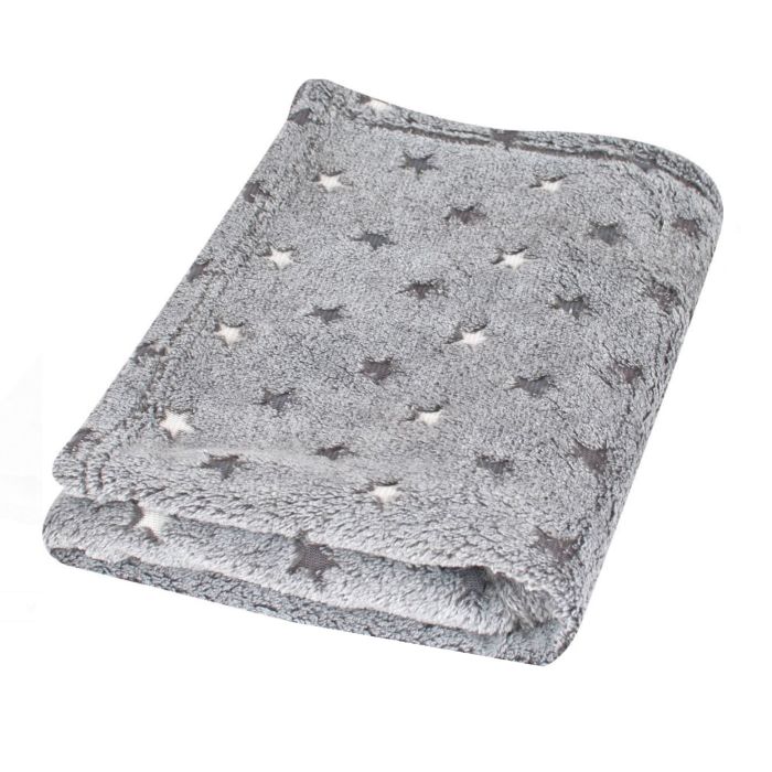 Bērnu pleds "Stars" 100x75cm pelēks 