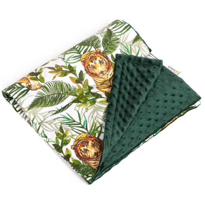 Bērnu pleds 100x75cm "Tiger" zaļš 
