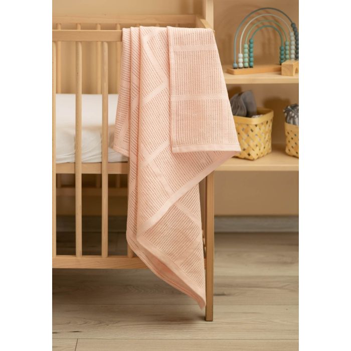 Bērnu sedziņa "Lulu light pink" 95x95 cm