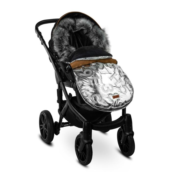 Guļammaiss bērnu ratiem "Aspen glamour" silver 