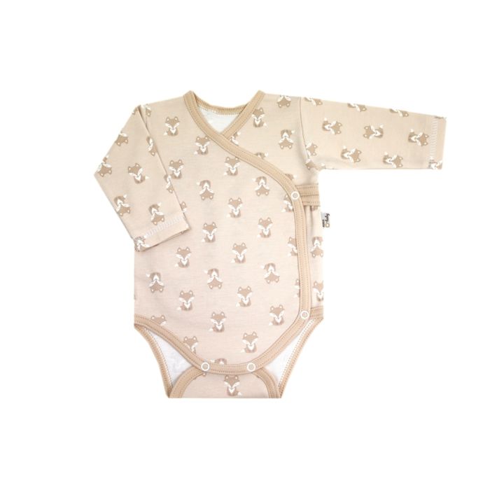 Bodijs ar garām piedurknēm "Fox beige"    